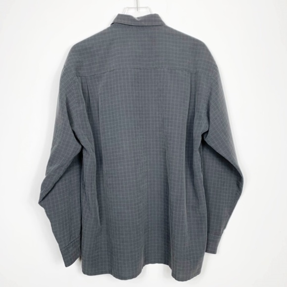 Bugatchi Gray/Black Checked Button Down Shirt - Picture 4 of 8